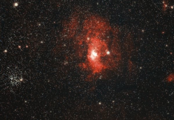  NGC  7635 Bubble Nebula y Messier 35